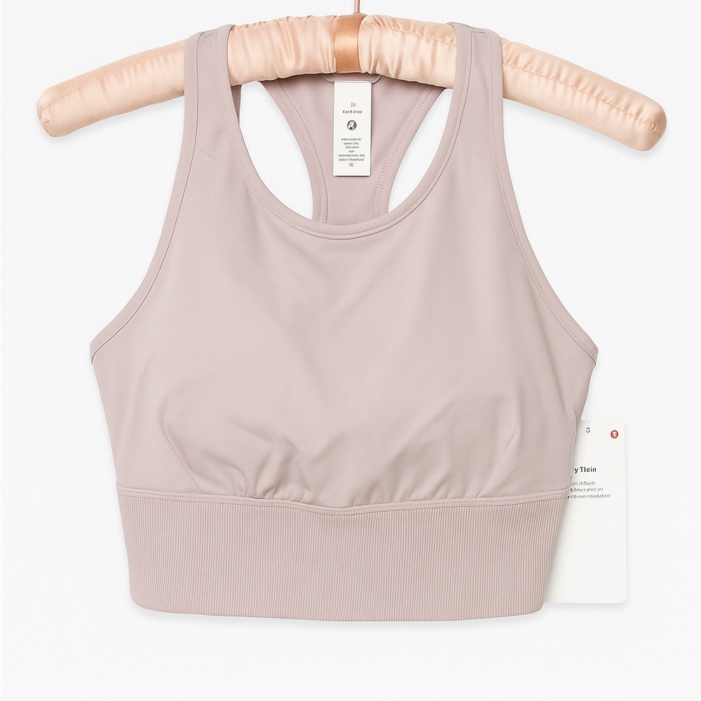 NWT Lululemon Ebb to Train Bra Size 8 Light Purple - High Support Sports Bra